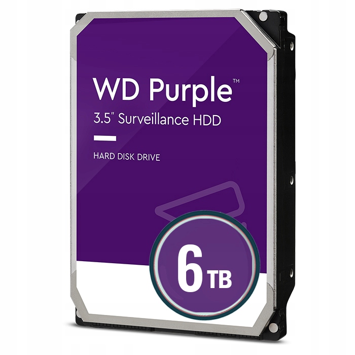 DYSK TWARDY WESTERN DIGITAL WD64PURZ WD PURPLE 6TB SATA 3,5"