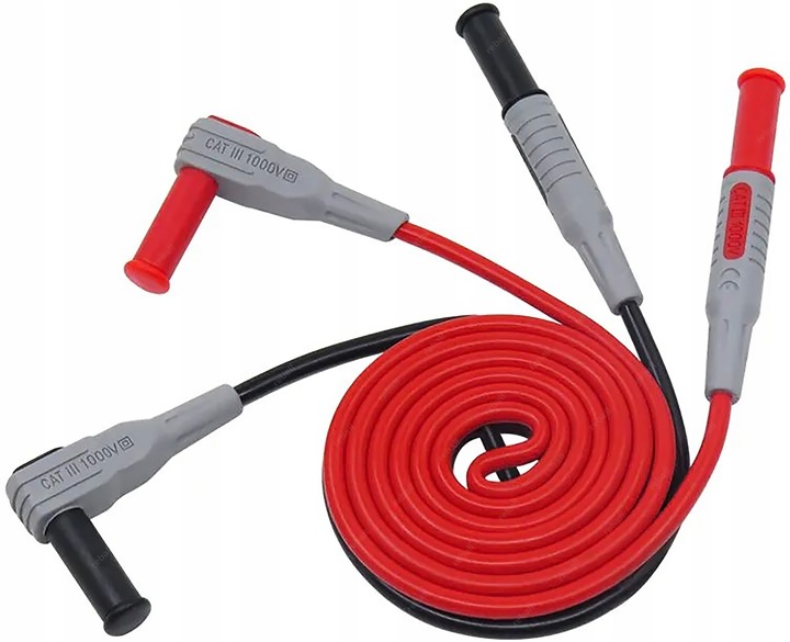 PRZEWODY POMIAROWE KABLE DO MIERNIKA SONDY DŁUGIE IGŁY CLEQEE P1033B