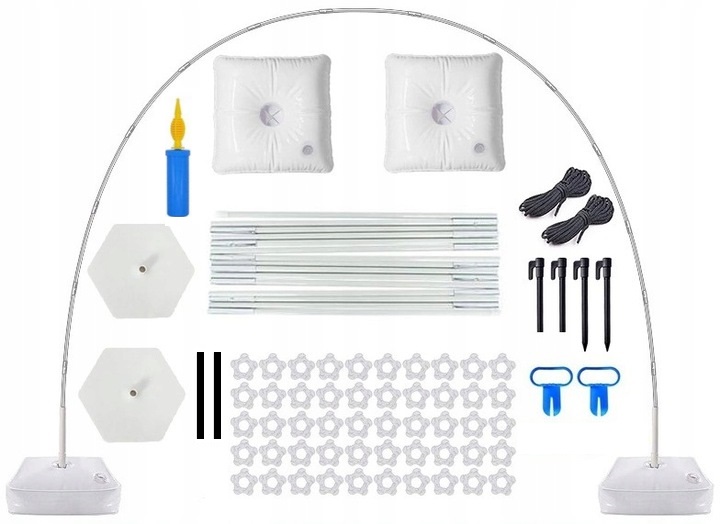 ŁUK WIELKI STELAŻ DO BALONÓW GIRLAND BRAMA WESELE ŚCIANKA EVENT ŚLUB SESJA