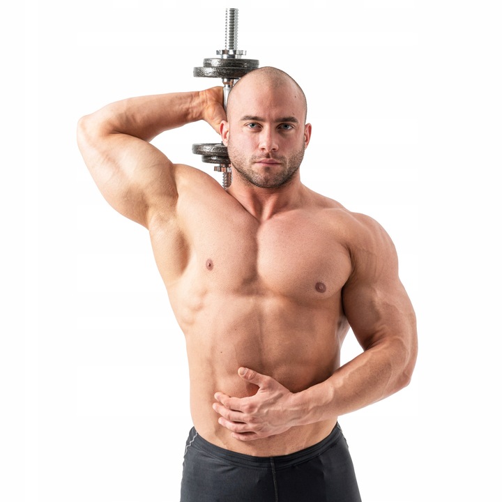 GRYF stalowy pełny odlew prosty 40cm 30mm chromowany hantle śrubowy