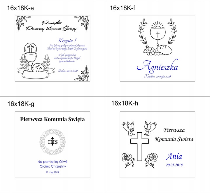 PUDEŁKO białe KOMUNIA prezent GRAWER pamiątka IMIĘ