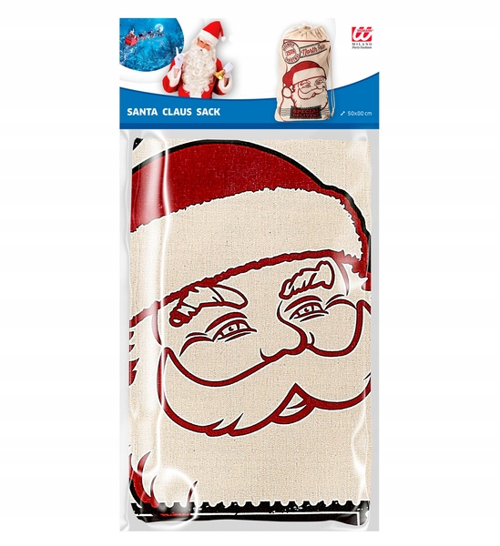 WOREK JUTOWY ŚWIĘTEGO MIKOŁAJA Z JUTY 50 X 80 CM