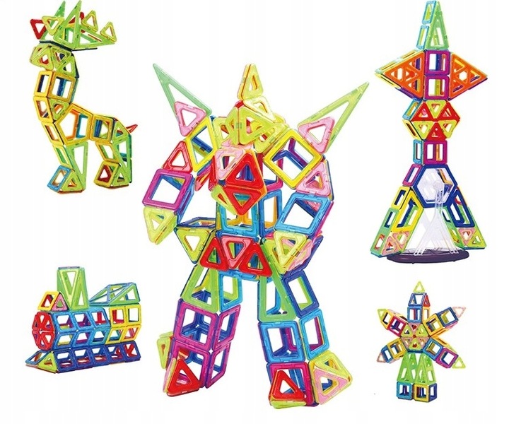 KLOCKI MAGNETYCZNE PANELE KONSTRUKCYJNE 128 EL