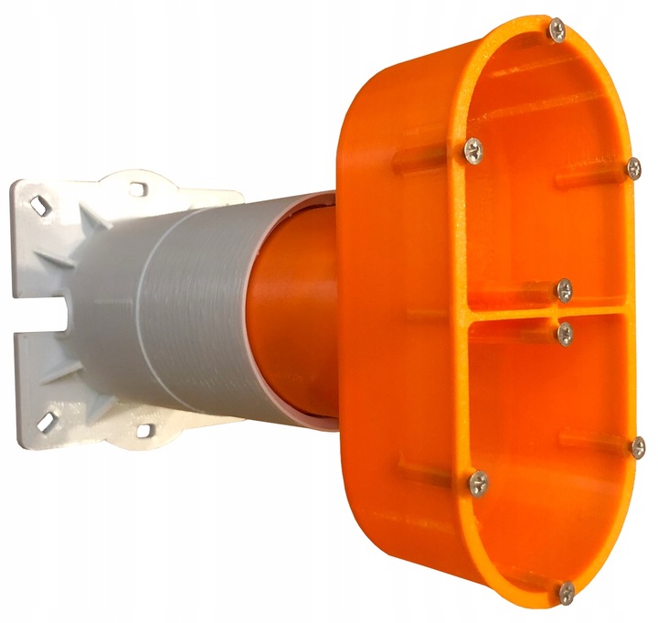 Puszka elektryczna podwójna do elewacji, styropianu o gr. 200mm,