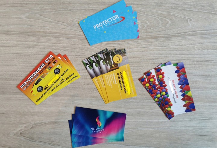 400g! WIZYTÓWKI 500 szt JEDNO DWUSTRONNE MEGA SZTYWNE 500+100 Gratis! =600