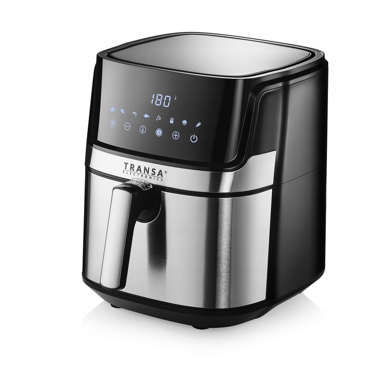 FRYTKOWNICA BEZTŁUSZCZOWA INOX 8 PROGRAMÓW MISA XXL 6L 1700W