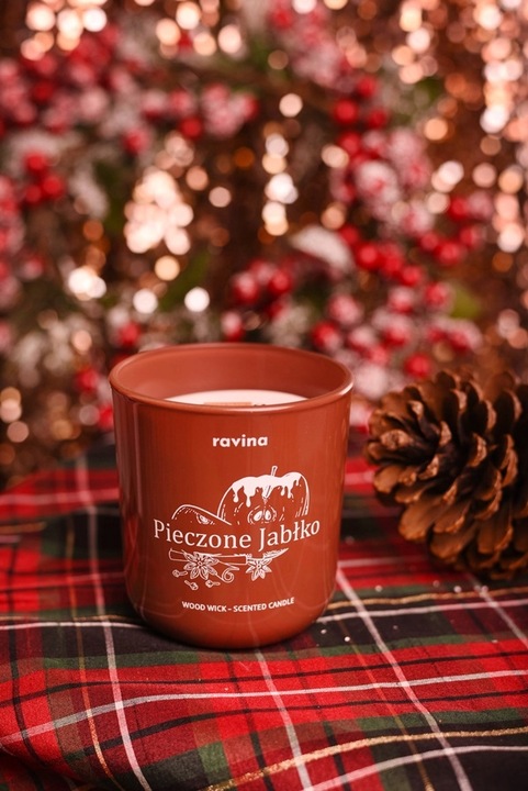 RAVINA świeca Pieczone Jabłko świąteczny zapach świąt korzennych jabłek
