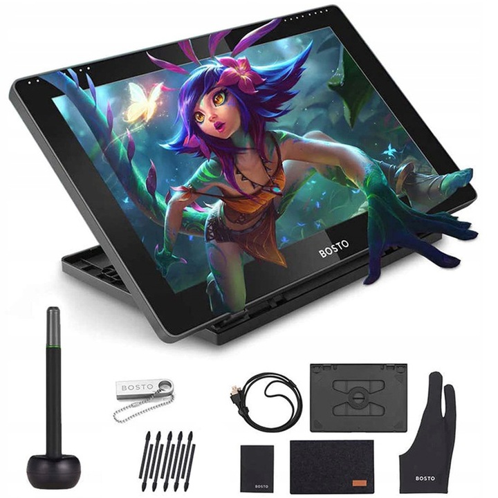 Tablet graficzny BOSTO 16HD 15.6'' LCD z piórem
