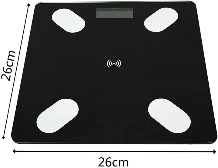 INTELIGENTNA WAGA ŁAZIENKOWA bluetooth inteligentna analityczna SMART SLIM