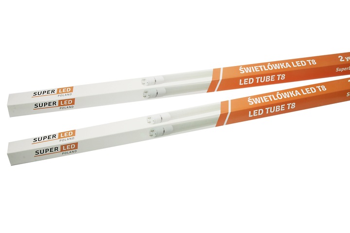 Oprawa hermetyczna T8 120cm + 2x Świetlówki LED 18W 120cm Biała