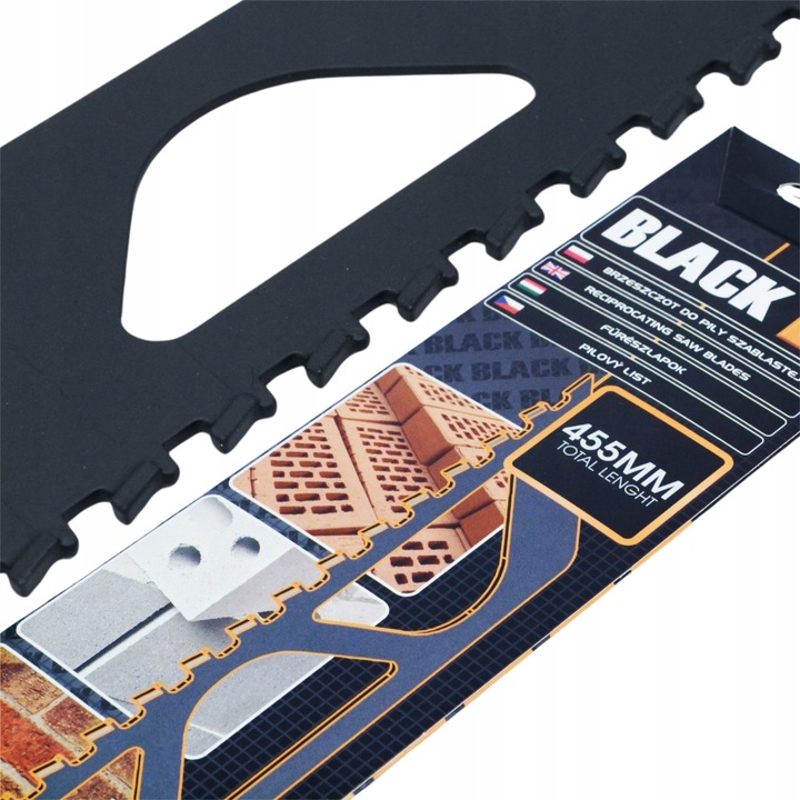 BRZESZCZOT PIŁY SZABLASTEJ 455MM CEGŁA BETON BLOCZEK POROTHERM WIDIA BLACK