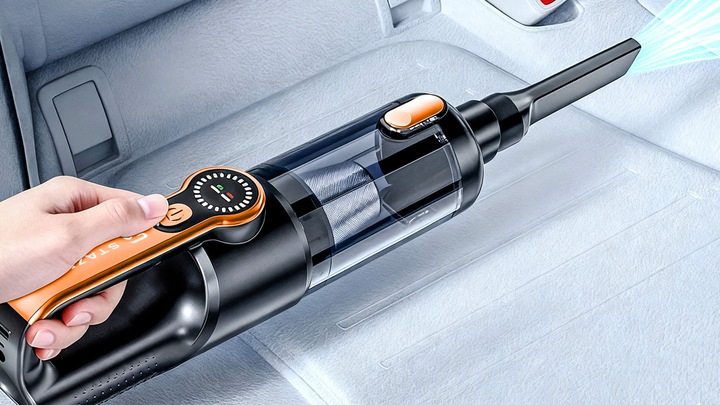 Odkurzacz samochodowy do auta ręczny cyklonowy bezprzewodowy USB 17