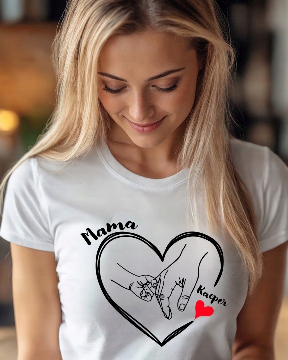 KOSZULKA DZIEŃ MAMY PREZENT DZIEŃ MATKI PERSONALIZOWANY Z IMIONAMI DZIECI M