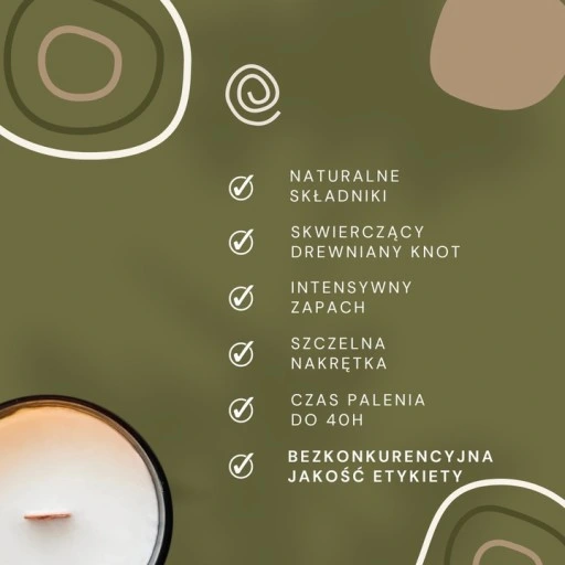 Personalizowana Świeca W Szkle Z Własnym Napisem - Upominek - Prezent 40h