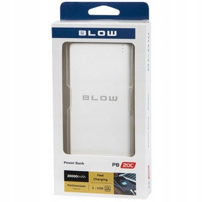 Power-Bank BLOW 20000mAh 2xUSB USB-C Quick Charge QC3.0 PD LED