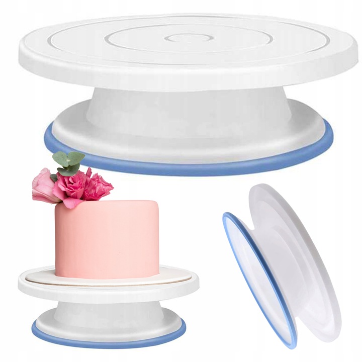 PATERA OBROTOWA NA CIASTO DO DEKORACJI CIAST TORTÓW TALERZ OBROTOWY