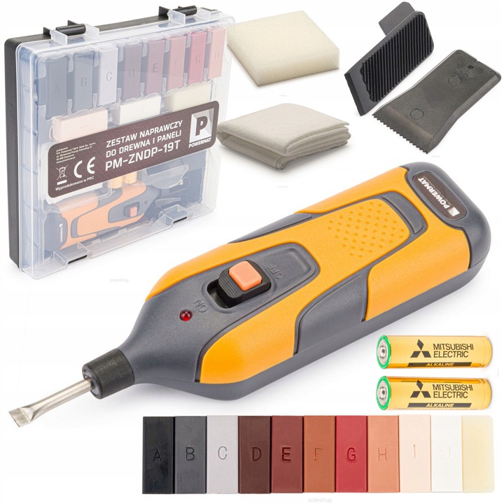 ZESTAW DO NAPRAWY PANELI MEBLI WOSK NAPRAWCZY 18 SZTUK WALIZKA