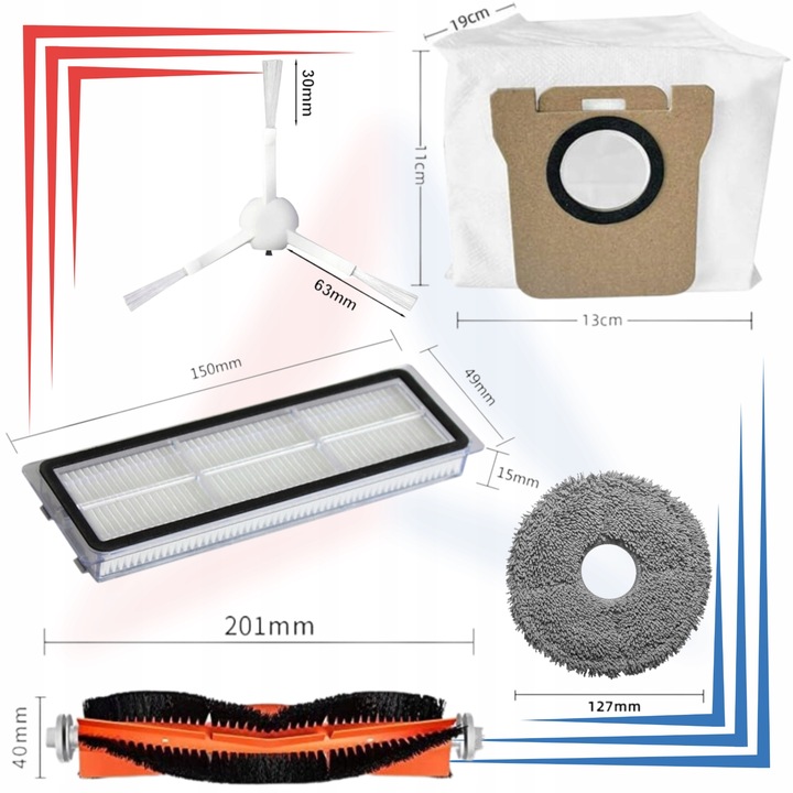 Akcesoria do odkurzacza Xiaomi MI Robot Vacuum X10+ PLUS/X20+