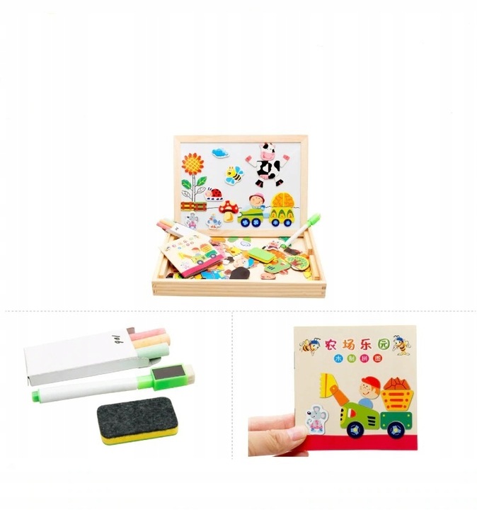 EDUKACYJNA duża WIELOFUNKCYJNA tablica MAGNETYCZNA