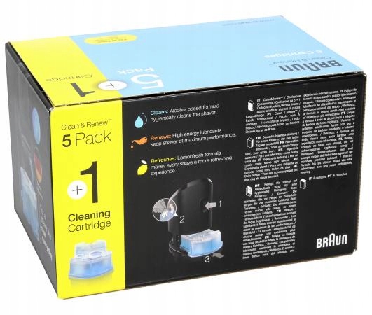 Braun CCR Clean & Renew Lemon Wkład Płyn do czyszczenia Golarek 3 szt