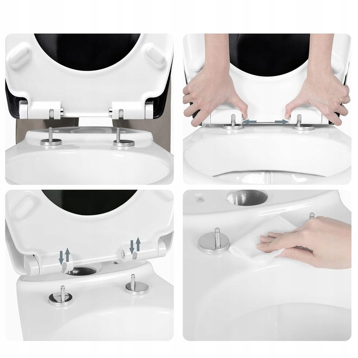 MOCOWANIE DO DESKI WC SEDESOWEJ KLOZETOWEJ ŚRUBY UCHWYTY SOLIDNE