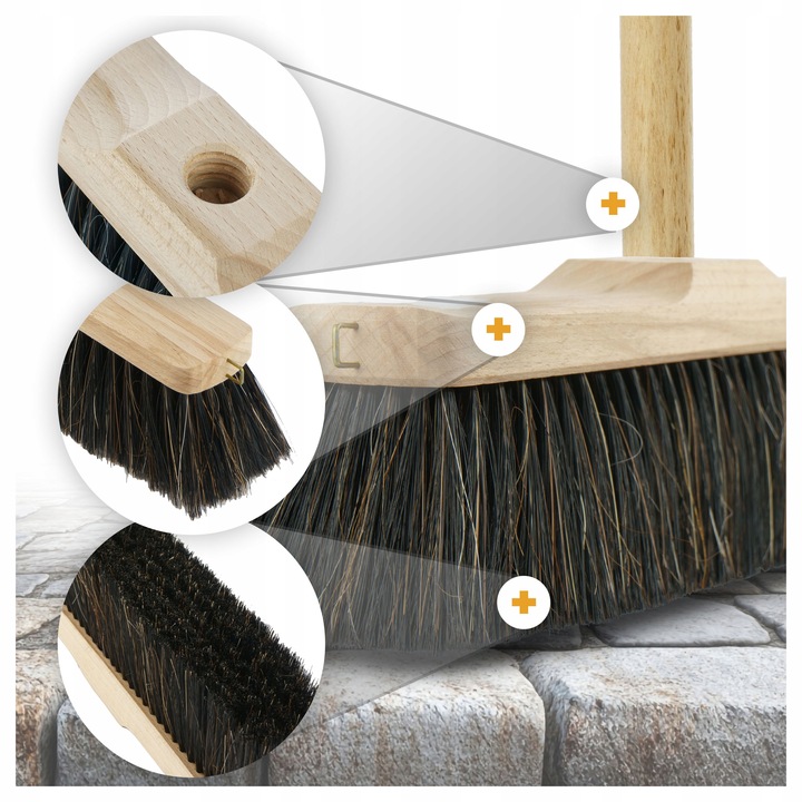 ZAMIATACZ 30 OPRAWNY ZMIOTKA DO ZAMIATANIA MIOTŁA SZCZOTKA + TRZON