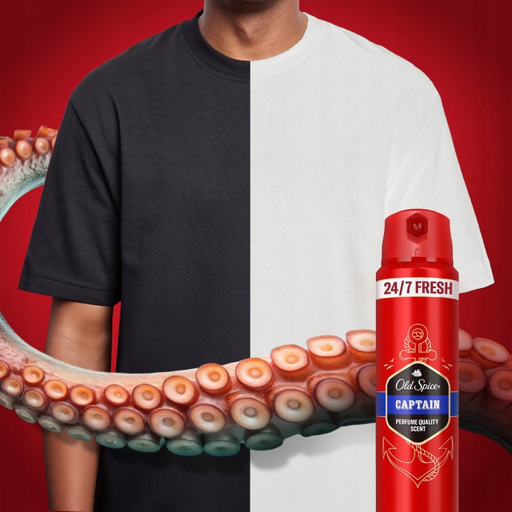 Old Spice Captain Dezodorant męski w sprayu, 6 x 150ml, 24h świeżości