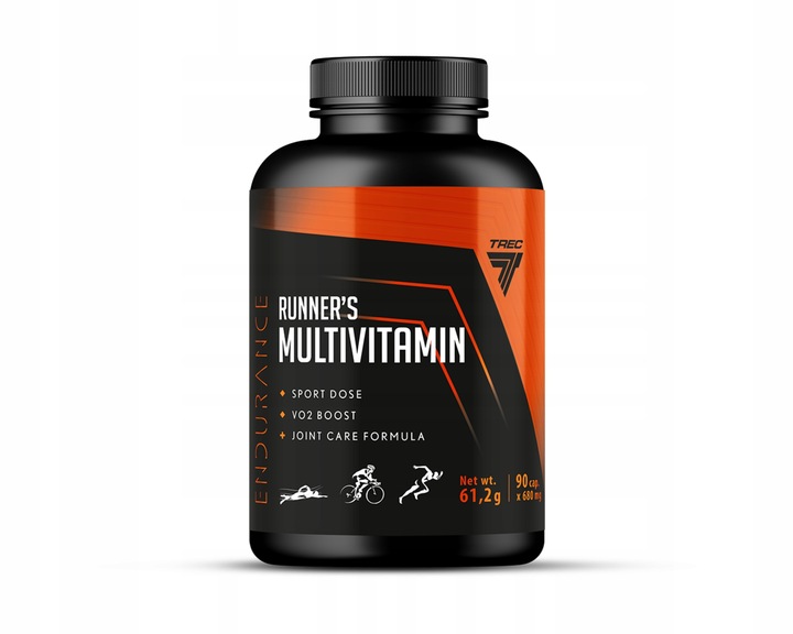 WITAMINY I MINERAŁY DLA BIEGACZY Trec Endurance Runner's Multivitamin 90kap
