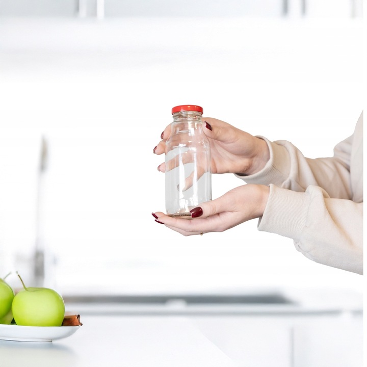 10x BUTELKA NA SOK KUBUŚ SOCZEK 330ml + ZAKRĘTKA BUTELKI SZKLANE NA SYROP