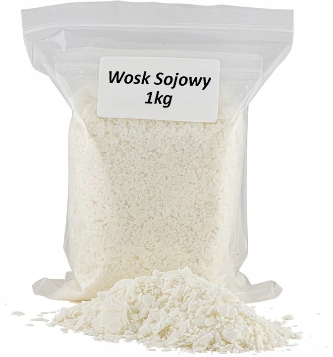 Wosk sojowy naturalny do świec masażu soy wax 1kg