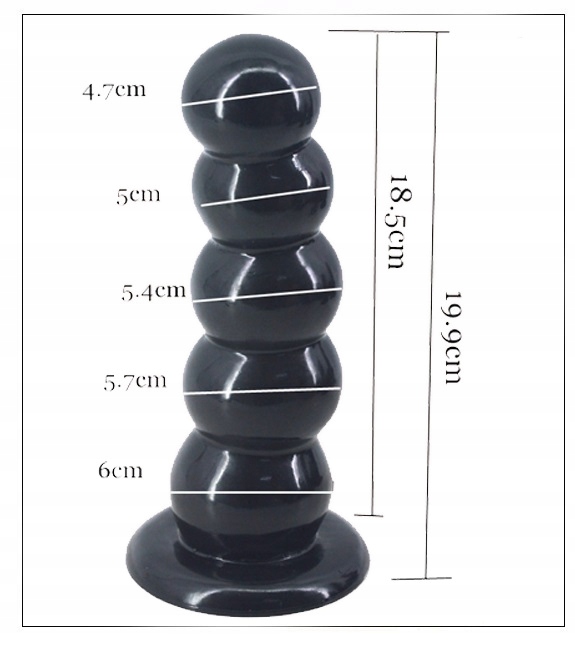DUŻE DILDO INTYMNE BUTT PLUG KOREK MASAŻ UNISEX KULKI ANALNE