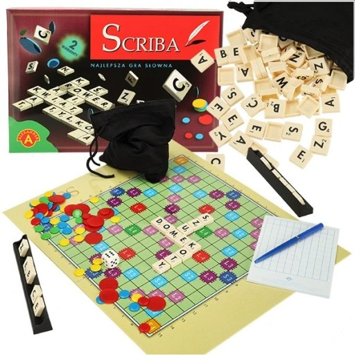 ALEXANDER Scriba gra słowna travel scrable exclusive skrabble duża wyrazy
