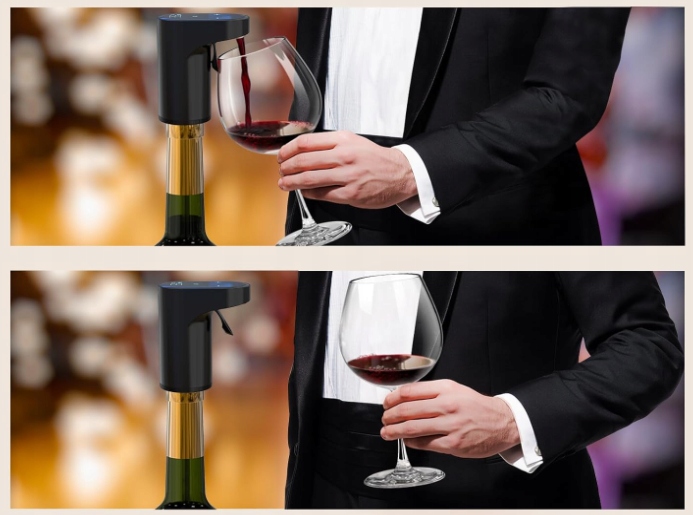 DOZOWNIK NALEWAK DO ALKOHOLU WINA WHISKEY ELEKTRYCZNY AUTOMATYCZNY AERATOR