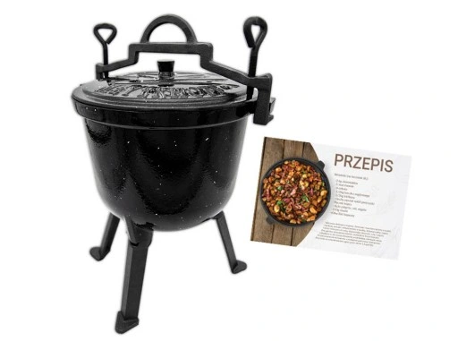 Kociołek żeliwny EMALIOWANY Meyerhoff MARMUREK 8L