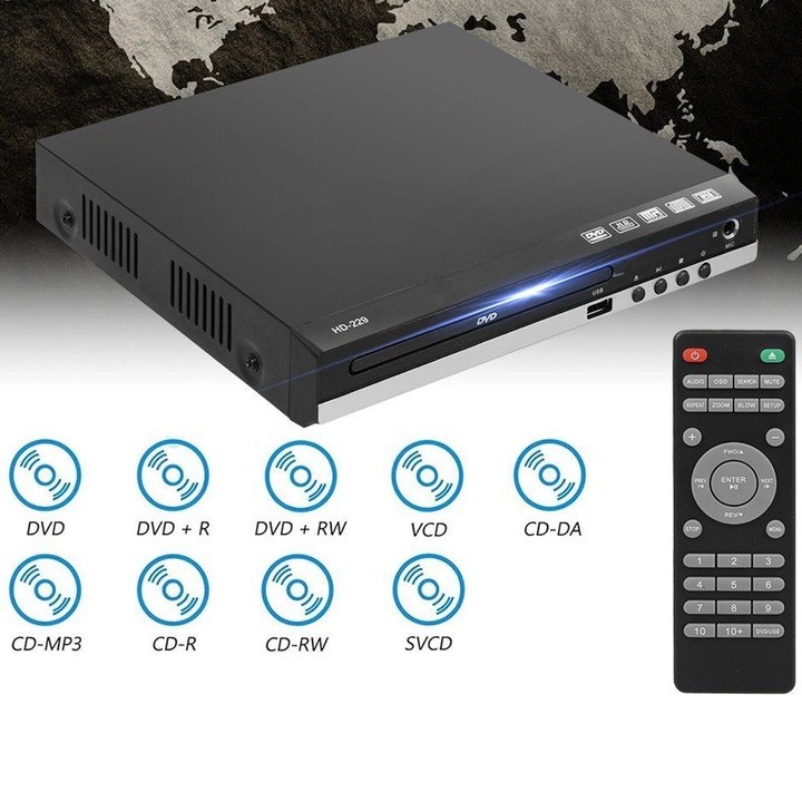 ODTWARZACZ DVD DO TELEWIZORA, MINI ODTWARZACZ DVD, WSZYSTKIE REGIONY