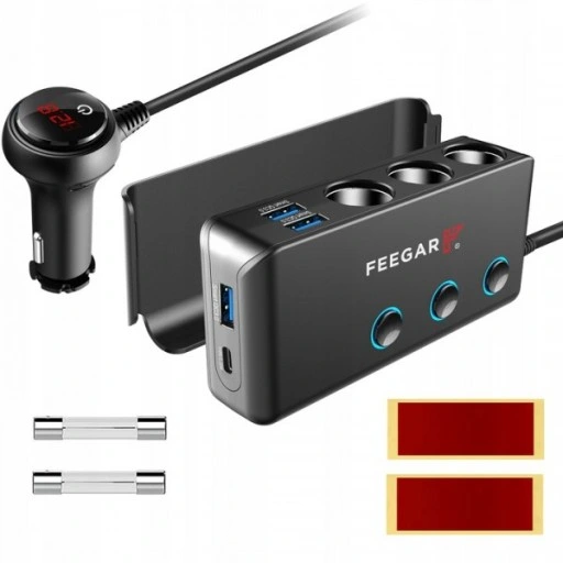 Rozdzielacz samochodowy USB Feegar Ciga 7 wyjść