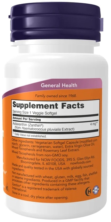 Astaxanthin 4 mg, 60 żelek