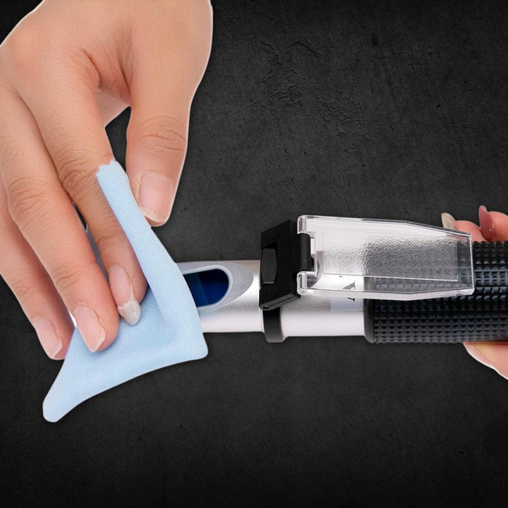 REFRAKTOMETR DO MIODU CUKROMIER + ZAWARTOŚĆ WODY KALIBRACJA MIERNIK CUKRU