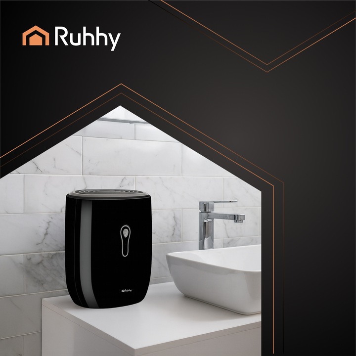 Osuszacz Powietrza RUHHY Cichy Pochłaniacz Wilgoci 64h 0,8l Wydajny