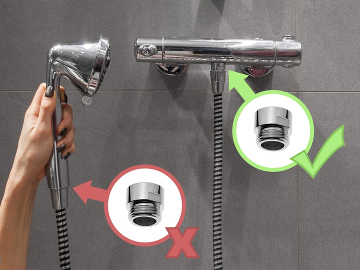 PERLATOR PRYSZNICOWY metalowy do SŁUCHAWKA PRYSZNICOWA -62% WODY 6