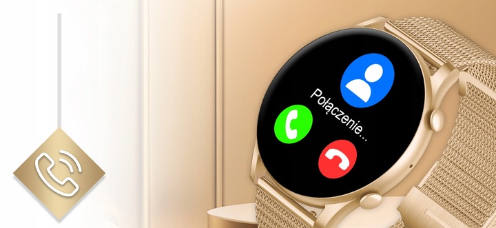 Smartwatch Zegarek Damski Wodooporny PL Menu Rozmowy Smart Watch 4 Paski