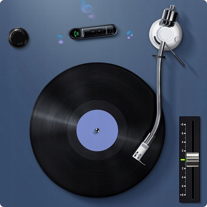 Baseus,Transmiter samochodowy odbiornik adapter BLUETOOTH MINI - JACK AUX