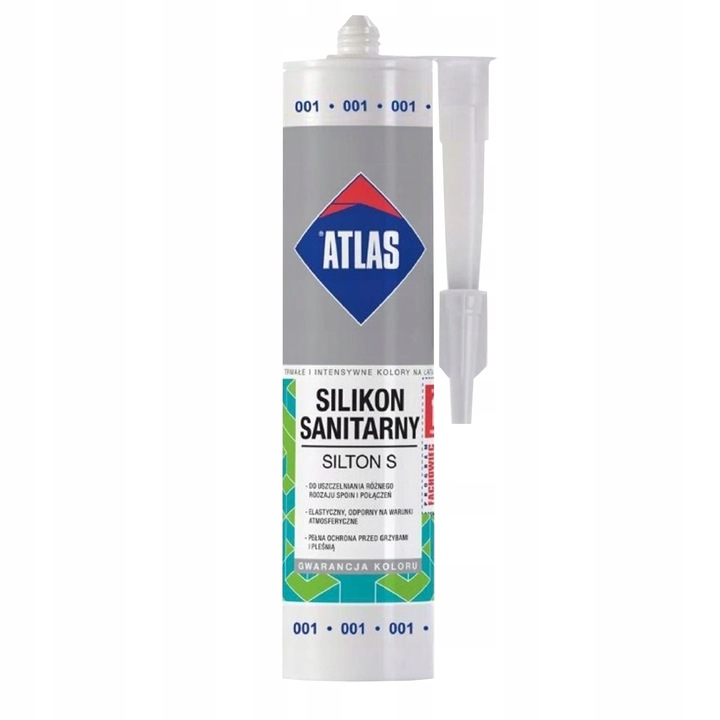 ATLAS SILIKON SANITARNY BIAŁY 280ml
