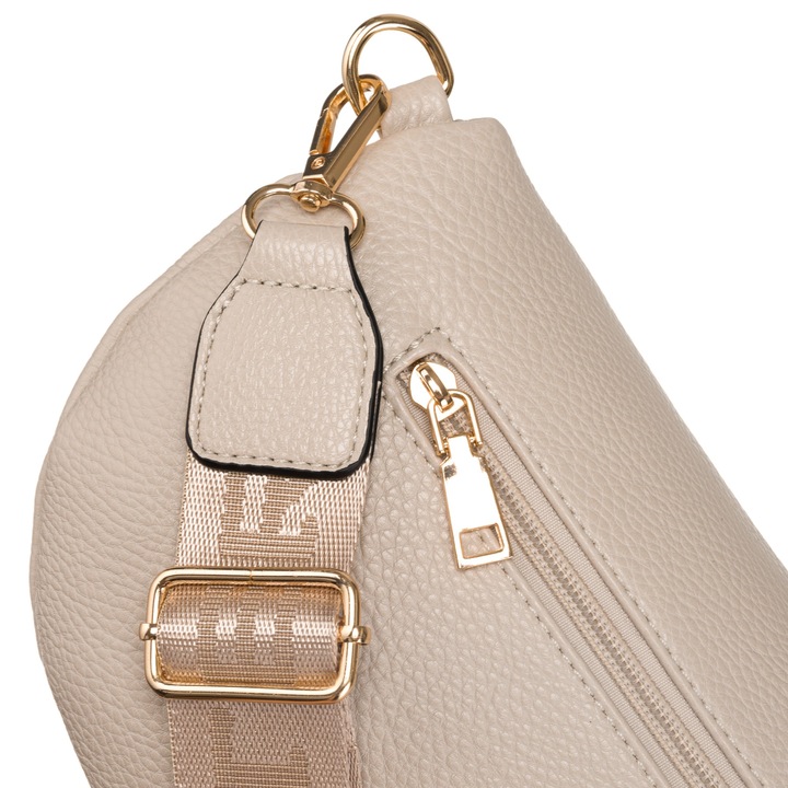 Damska saszetka pojemna nerka odpinany pasek torebka crossbody miejska