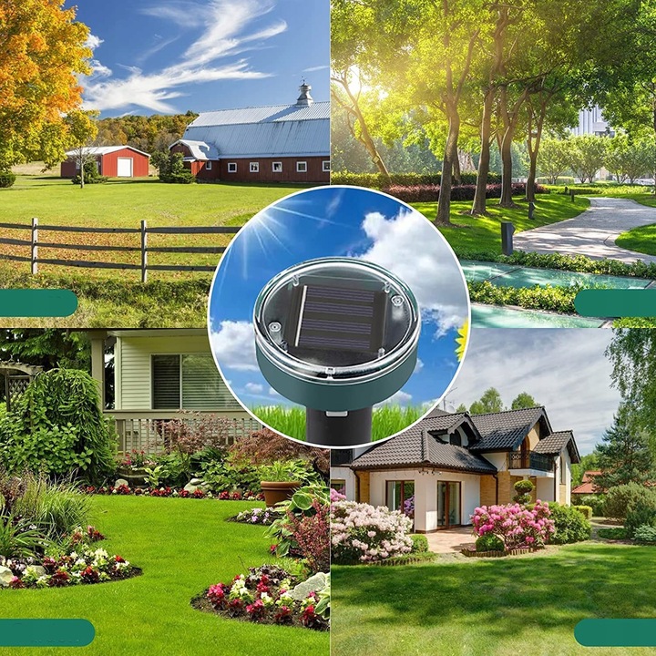 4x SILNY ODSTRASZACZ SOLARNY KRETÓW NORNIC GRYZONI NA KRETY NORNICE