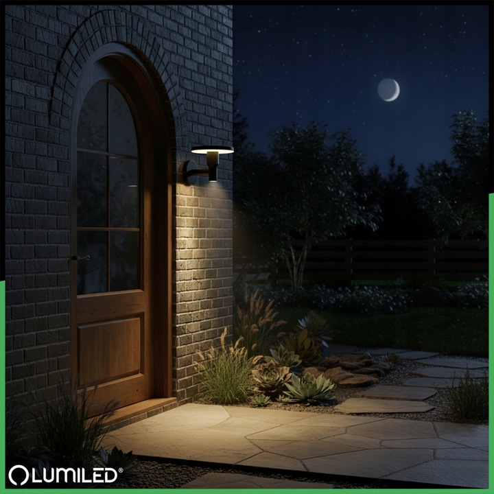 Lampa Ogrodowa LED Zewnętrzna Kinkiet Elewacyjny Ścienny 12W 3 BARWY