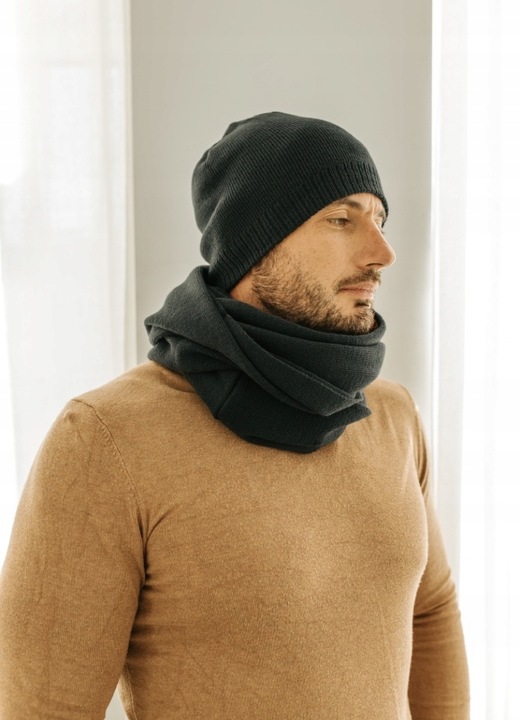 Betlewski Ciepły komin męski zimowy komfortowy wygodny materiał modny