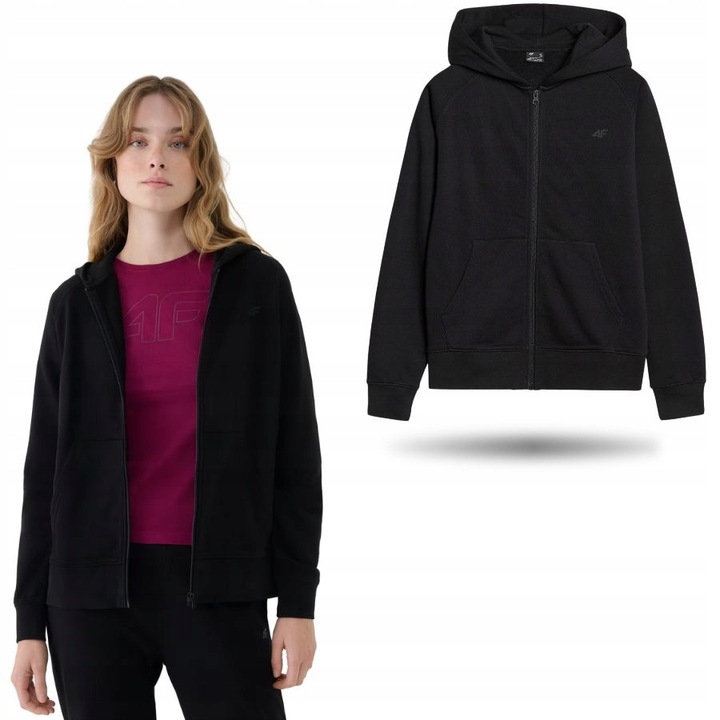BLUZA DAMSKA 4F DRESOWA SPORTOWA CIEPŁA WYGODNA NA CO DZIEŃ