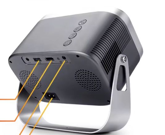 PROJEKTOR PRZENOŚNY RZUTNIK WIFI FULL HD 6000 LM ANDROID TV OBROTOWY