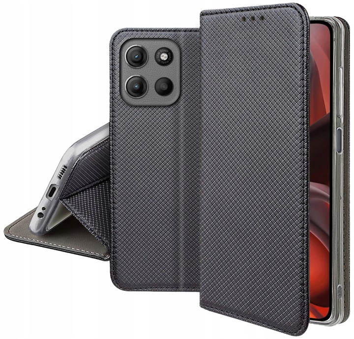 Etui z klapką do Motorola Moto G05 |E15 |G15 |Power Zamykane Futerał +Szkło